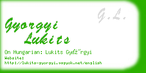 gyorgyi lukits business card